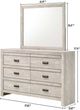 Crown Mark Valor Light Gray Dresser-2