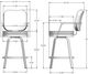 Amisco Customizable Dorsey Swivel Counter Stool-2