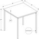 Monarch Specialties Inc. Black/Grey 22" Accent Table-1