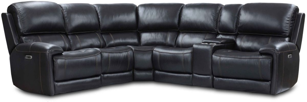 Parker House® Empire 6-Piece Verona Blackberry Power Reclining Sectional