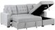 Homelegance® McCafferty 2-Piece Gray Left-Arm Facing Sleeper Sectional with Hidden Storage-0