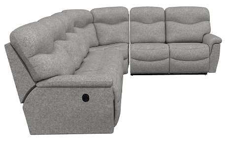 La-Z-Boy® James Smoke Reclining Sectional with Custom Layout Options-1