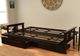 Kodiak Furniture Monterey Suede Gray/Espresso Queen Storage Futon with Mattress -2