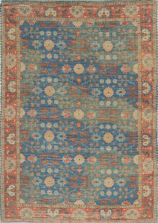 KAS Rugs Morris 2227 Blue/Red Traditions 5'x7' Area Rug-0