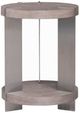 Liberty Furniture Harlow Sandston Chairside Table with Satin Nickel Base-0