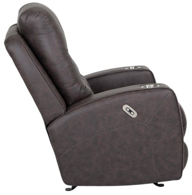 Franklin™ Aspen Duvall Gunmetal Fabric Power Rocker Recliner-4