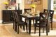 Mazin Furniture Crown Point 7-Piece Warm Merlot Dining Table and Chair Set-0