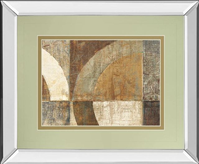 Classy Art Circular Sculpture by Wild Apple Portfolio Mirror Framed Wall Art-0