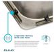 Elkay Lustertone® Classic Lustrous Satin Stainless Steel Single Bowl Drop-In Classroom ADA Sink-4