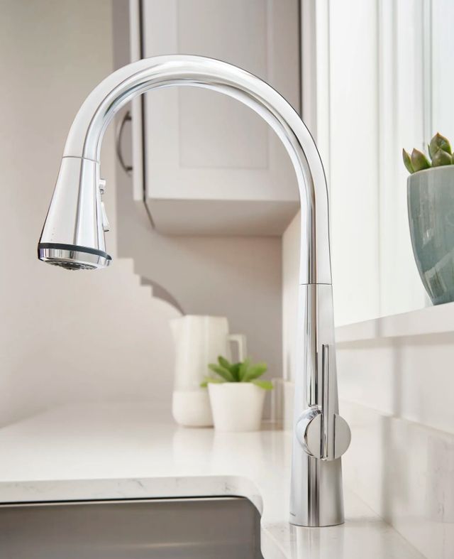 American Standard Edgewater® Polished Chrome Single-Handle Pull-Down Multi Spray Kitchen Faucet-3