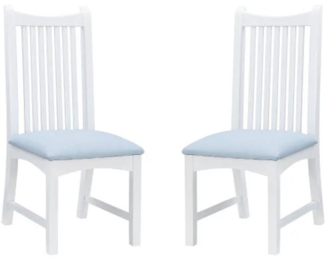 Linon Andy 2-Piece White Upholstered Side Chair-0