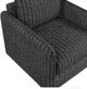 Homelegance® Pinstripe Black/White Swivel Chair-5
