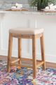 Linon Claridge Brown/Natural Counter Stool-1