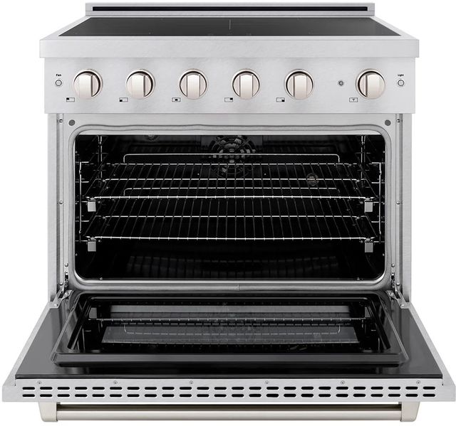 ZLINE Paramount 36" Satin Stainless Steel Pro Style Induction Range-1