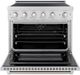 ZLINE Paramount 36" Satin Stainless Steel Pro Style Induction Range-1