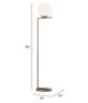 Zuo® Belair Brass Floor Lamp-3