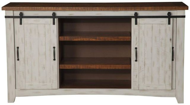 Martin Svensson Rustic Antique White Entertainment Console-3