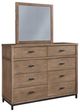 Benchcraft® Tomtyn Light Brown Dresser and Mirror-0