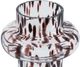 A & B Home Clear Accent Vase with Artistic Amber Spots-1