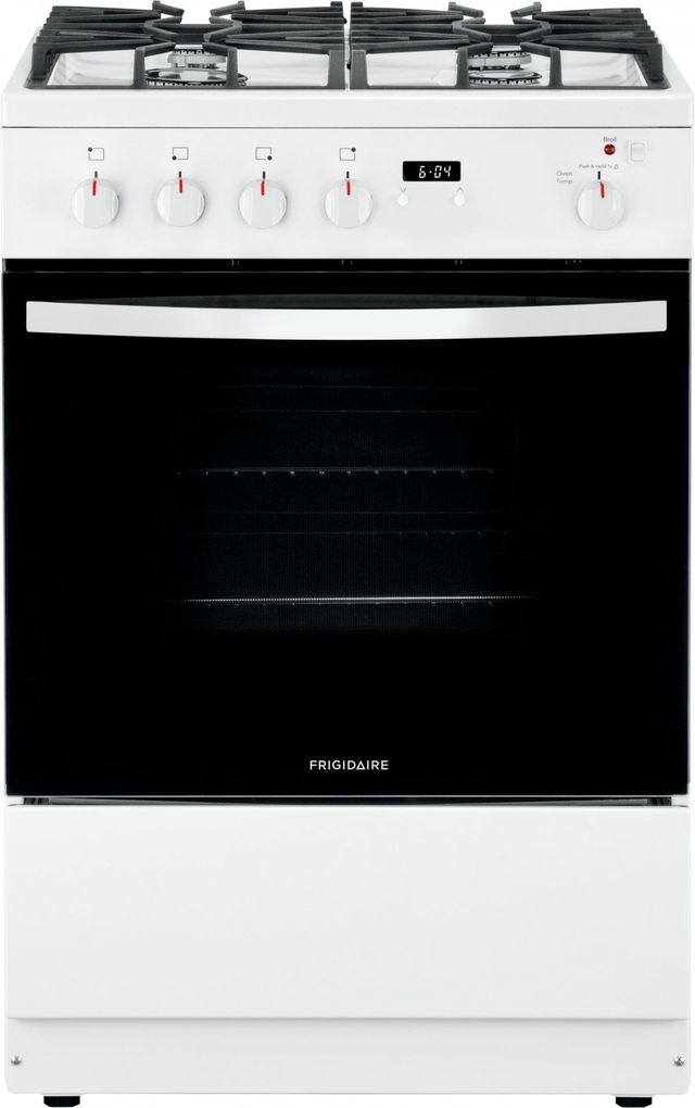 Frigidaire® 24" White Slide-In Gas Range-0