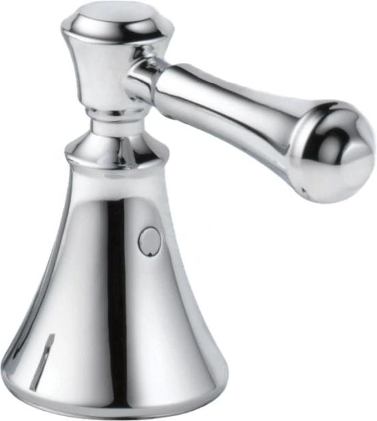 Delta Cassidy® Chrome Metal Lever Handle Set - Deck Mount Bathroom and Bidet-0