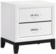 Homelegance® Davi White Nightstand-0