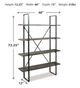 Signature Design by Ashley® Gilesgrove Black/Gray Bookcase-2
