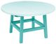 C R Plastic Generation Line Turquoise Cocktail Table-0