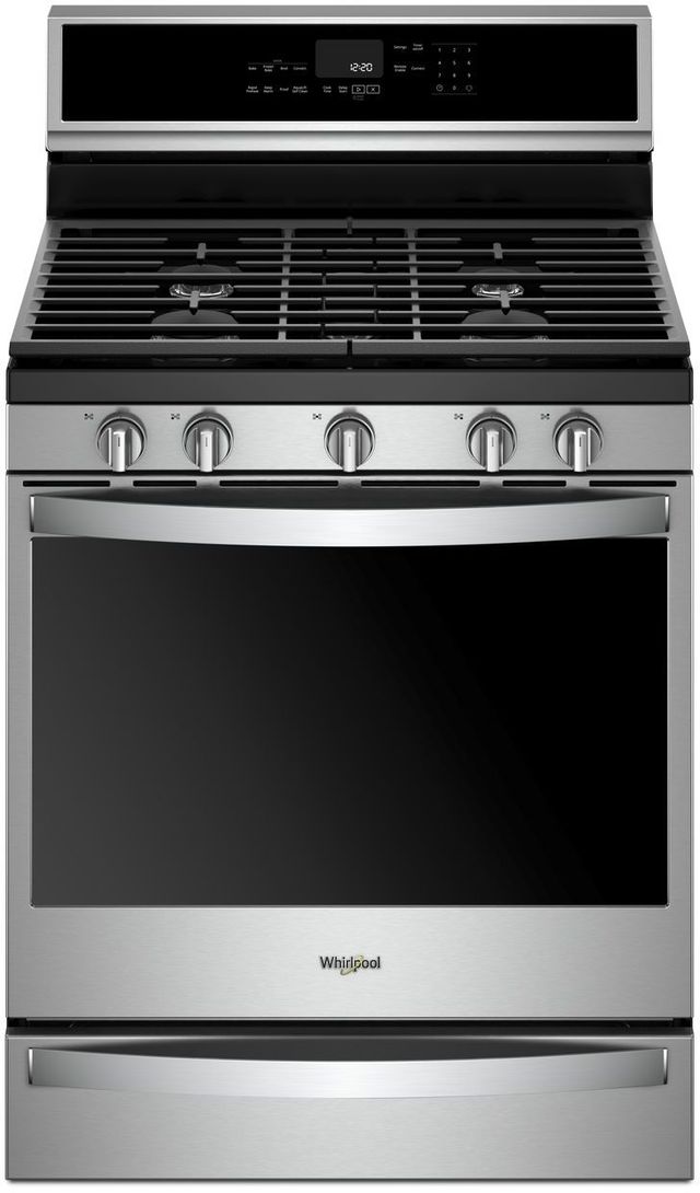 Whirlpool® 30" Fingerprint Resistant Stainless Steel Freestanding Gas Range-0