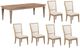 Liberty Furniture Haven Hills 7-Piece Camel Beige/Sand Rectangular Table Set-0