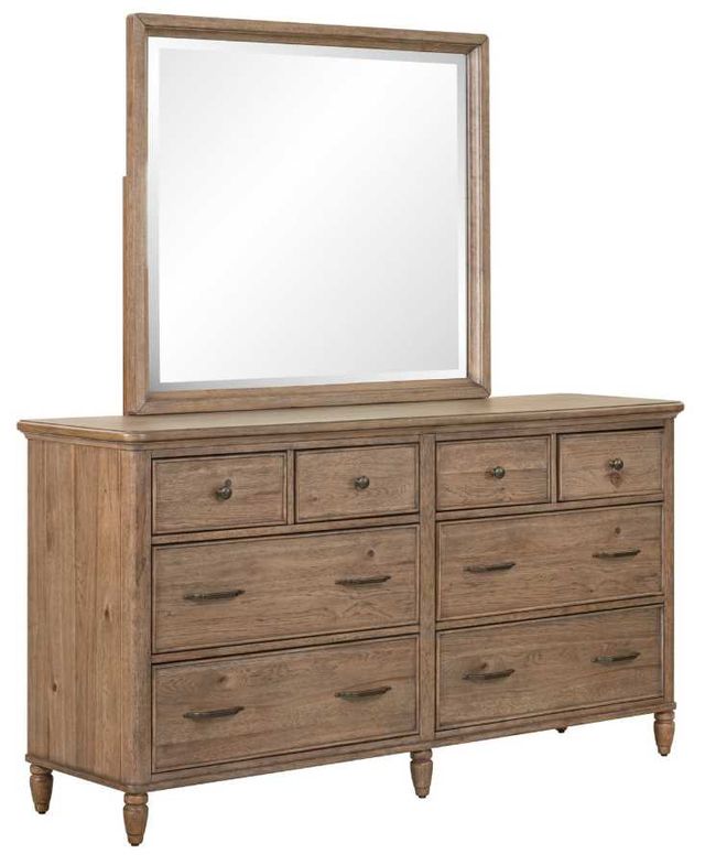 Liberty Furniture Hickory Grove Heirloom Brown Dresser and Mirror-0