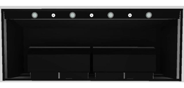 Vent-A-Hood® Designer Series 60" Black Wall Mounted Range Hood-3