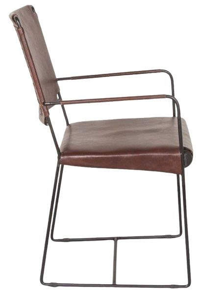 Home Trends & Design New York Chocolate Arm Dining Chair-2