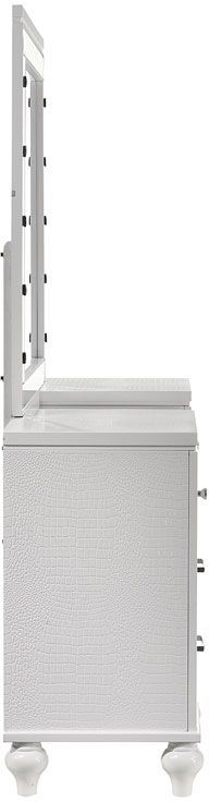New Classic® Home Furnishings Valentino White Dressing Table-2