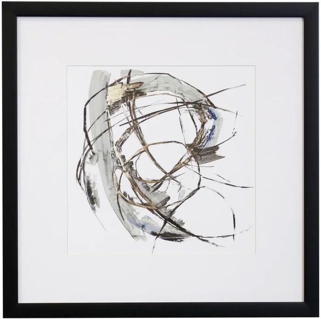 Stylecraft Brown/Gray/White Framed Print-0