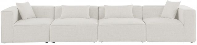 Meridian Furniture Cube 4-Piece Cream Modular Sectional Sofa-1