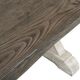Liberty Furniture Willowrun Weathered Gray Trestle Table with Rustic White Base-3