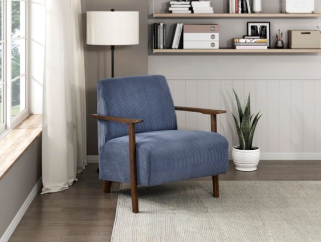 Homelegance® Ezra Blue Accent Chair-1