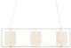 Currey & Company Monreale White Rectangular Chandelier-1