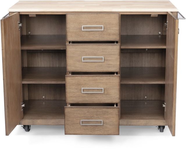 homestyles® Big Sur Brown Kitchen Cart-2