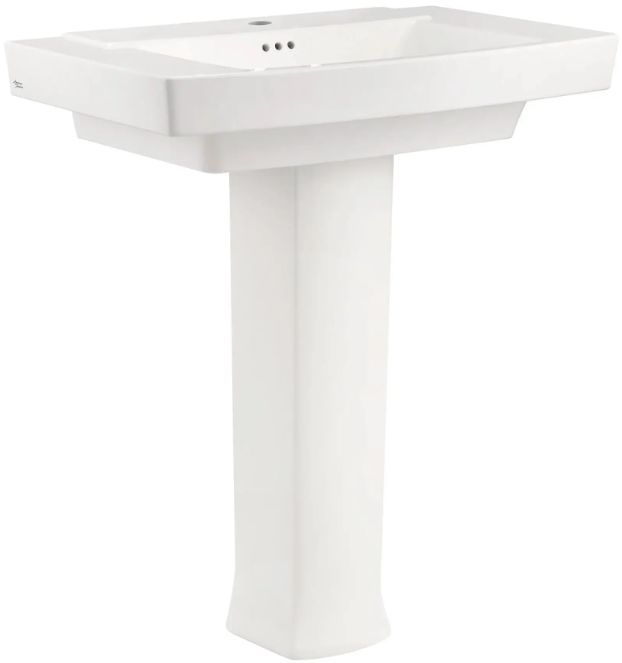 American Standard Townsend® White Center Hole Only Pedestal Sink Top and Leg Combination-0