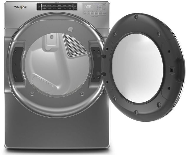 Whirlpool® 7.4 Cu. Ft. Chrome Shadow Front Load Electric Dryer-2