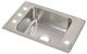 Elkay Lustertone® Classic Lustrous Satin Stainless Steel 25" x 17" x 7" FR2-Hole Single Bowl Drop-in Classroom ADA Sink-0
