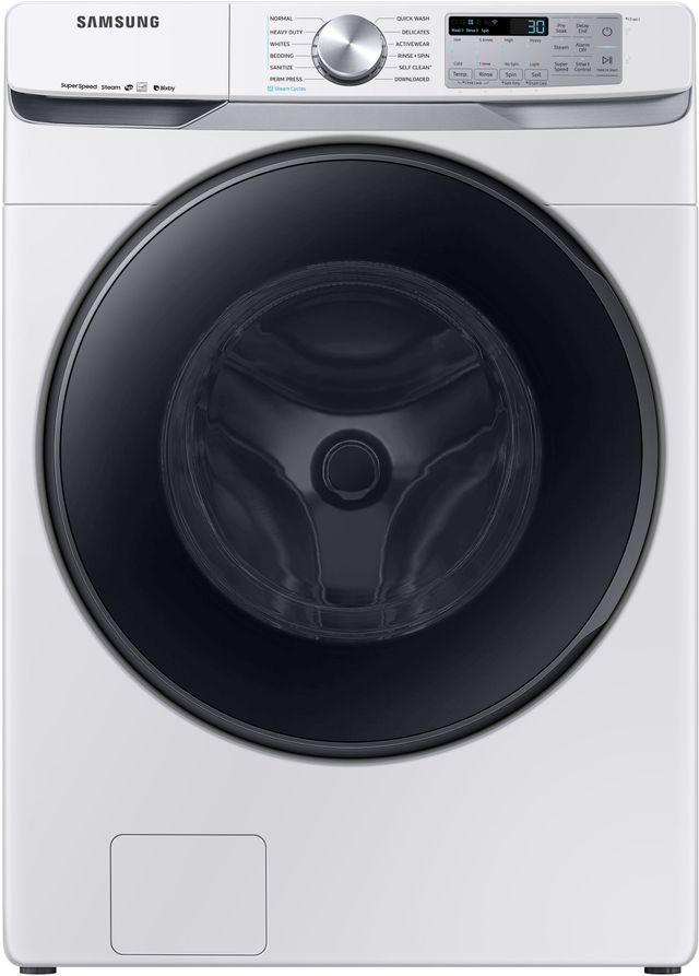 Samsung 5.0 Cu. Ft. White Front Load Washer-0