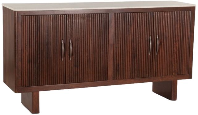 Home Trends & Design Amalfi Vintage Brown/White Sideboard-0