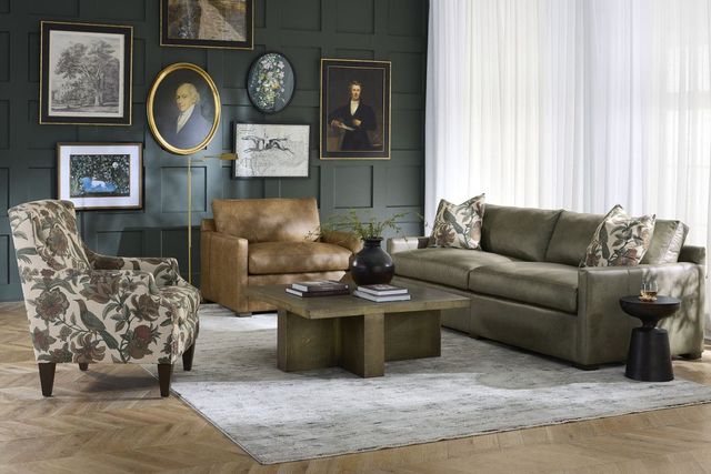 Craftmaster® Customizable CM Leather 2 Over 2 Sofa-1