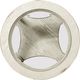 aspenhome® Radius Alabaster Round Chairside Table with Glass Insert -1