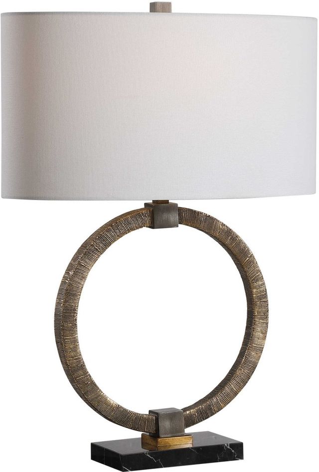 Uttermost® Relic Antiqued Gold Table Lamp-3