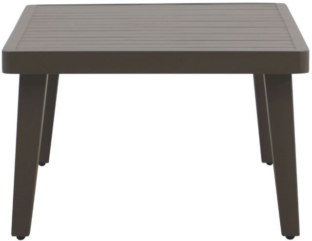 New Classic® Home Furnishings Genova Gray Aluminum Outdoor Patio Coffee Table-3