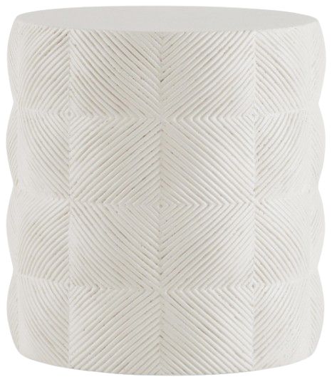 Bernhardt Ballantyne Bernhardt Exteriors Natural Stonecast Outdoor Side Table-0
